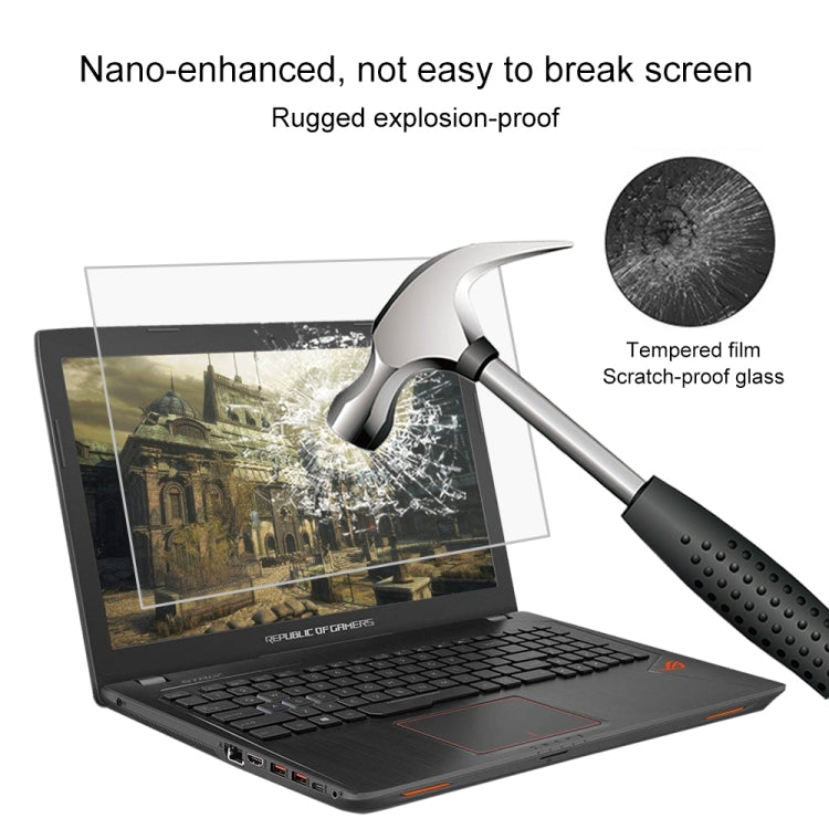 Película protetora de vidro temperado HD para ecrã de portátil ASUS ROG GL553VD 15,6 polegadas, Para ASUS ROG GL553VD 15,6 polegadas