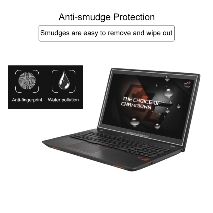 Película protetora de vidro temperado HD para ecrã de portátil ASUS ROG GL553VE 15,6 polegadas, Para ASUS ROG GL553VE 15,6 polegadas