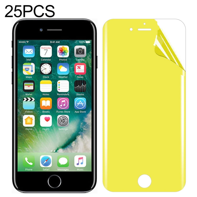 25 PCS Para iPhone SE 2020 / 8 / 7 Protetor de Ecrã Frontal de Cobertura Total em TPU Macio, Para iPhone 7 / 8 (25 PCS)