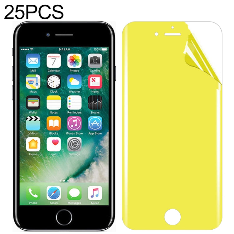 25 Unidades Protetor de Ecrã Frontal em TPU Macio de Cobertura Total para iPhone 7 Plus / 8 Plus, Para iPhone 7 Plus (25 Unidades)