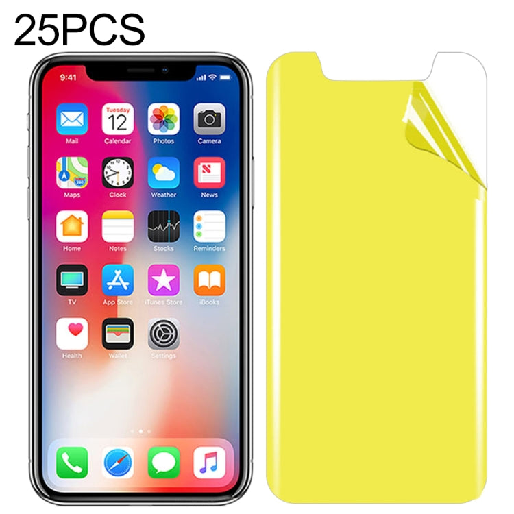 25 PCS Para iPhone X / XS Protetor de Ecrã Frontal de Cobertura Total em TPU Macio, Para iPhone X / XS (25 PCS)