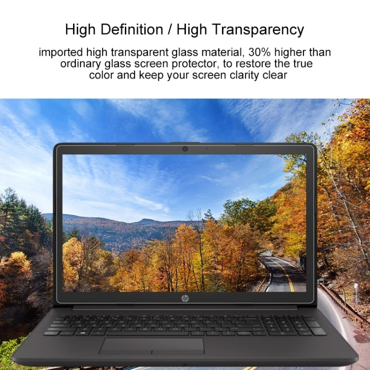 Película protetora de vidro temperado HD para ecrã de portátil HP 255 G7 Notebook PC 15,6 polegadas, Para HP 255 G7 Notebook PC 15,6 polegadas
