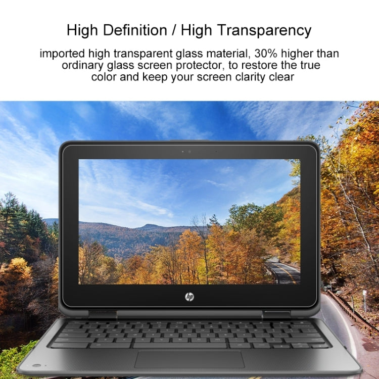Película protetora de vidro temperado HD para ecrã de portátil HP Chromebook x360 11 G1 EE 11,6 polegadas, Para HP Chromebook x360 11 G1 EE 11,6 polegadas