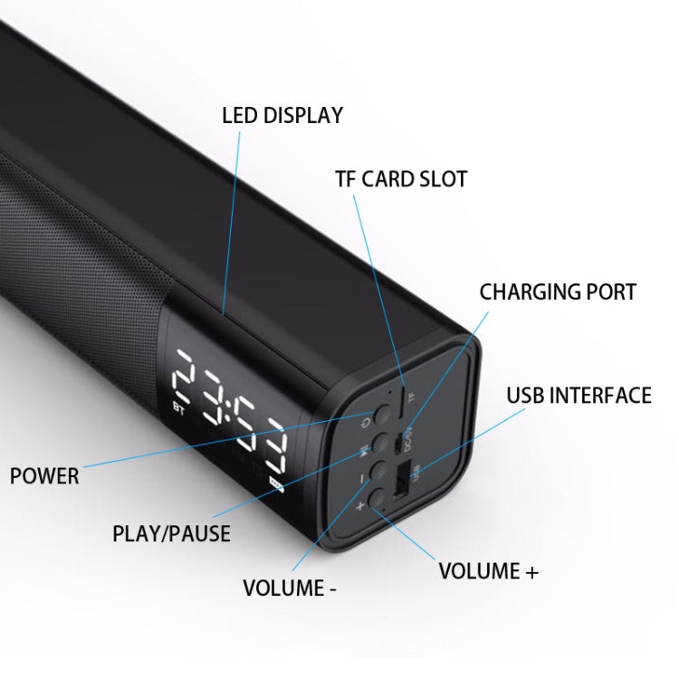 Coluna Bluetooth Estéreo M2 com Subwoofer Loud Boat para TV e Home Theater Sem Fios
