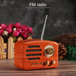 Coluna Retro Bluetooth HiFi Angel MA-1500 com Luz LED Colorida, Suporta USB, FM e AUX 3,5mm