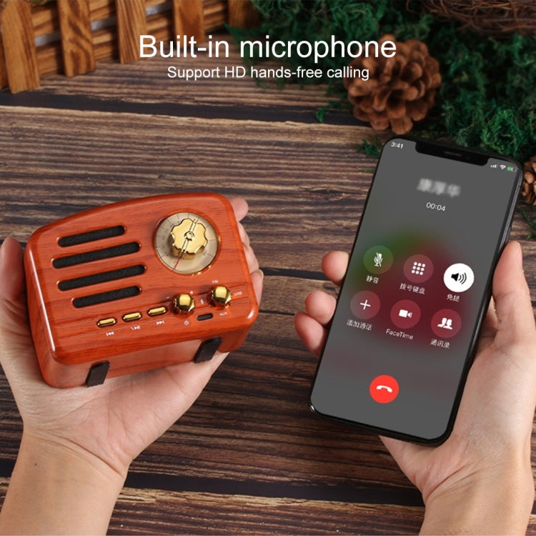 Coluna Retro Bluetooth HiFi Angel MA-1500 com Luz LED Colorida, Suporta USB, FM e AUX 3,5mm