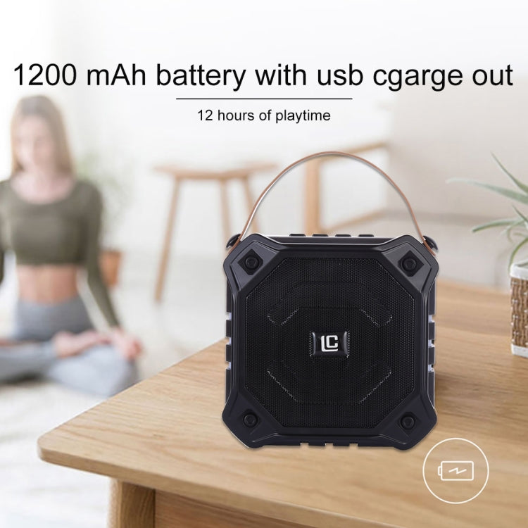 Coluna portátil sem fios LN-29 DC 5V com chamadas mãos-livres, suporte para USB e cartão TF, LN-29