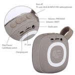 Coluna estéreo Bluetooth portátil X25 com design em tecido, microfone incorporado, suporte para chamadas mãos-livres, cartão TF e entrada AUX, distância Bluetooth: 10m