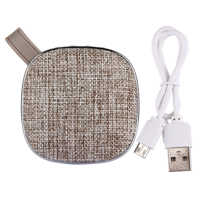Coluna estéreo Bluetooth portátil X25 com design em tecido, microfone incorporado, suporte para chamadas mãos-livres, cartão TF e entrada AUX, distância Bluetooth: 10m