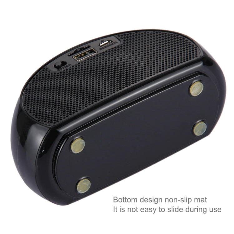 com microfone incorporado, suporte para chamadas mãos-livres, cartão TF, entrada AUX e rádio FM, distância Bluetooth: 10m