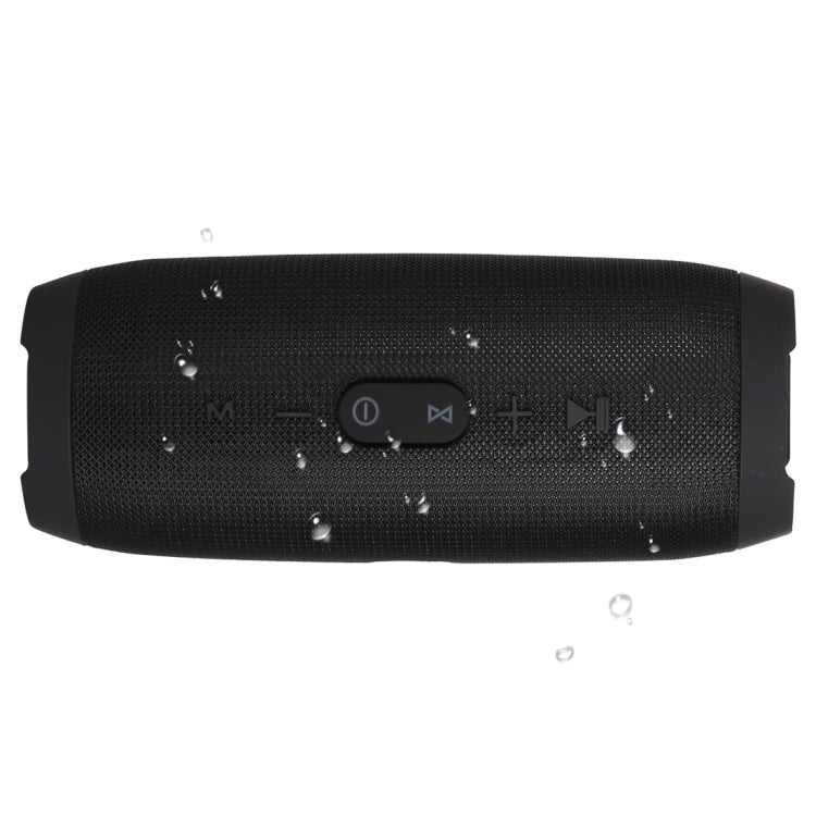 Coluna estéreo Bluetooth impermeável Charge3 Life, microfone incorporado, suporte para chamadas mãos-livres, cartão TF, entrada AUX e power bank