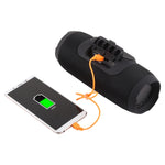 Coluna estéreo Bluetooth impermeável Charge3 Life, microfone incorporado, suporte para chamadas mãos-livres, cartão TF, entrada AUX e power bank