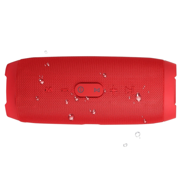 Coluna estéreo Bluetooth impermeável Charge3 Life, microfone incorporado, suporte para chamadas mãos-livres, cartão TF, entrada AUX e power bank