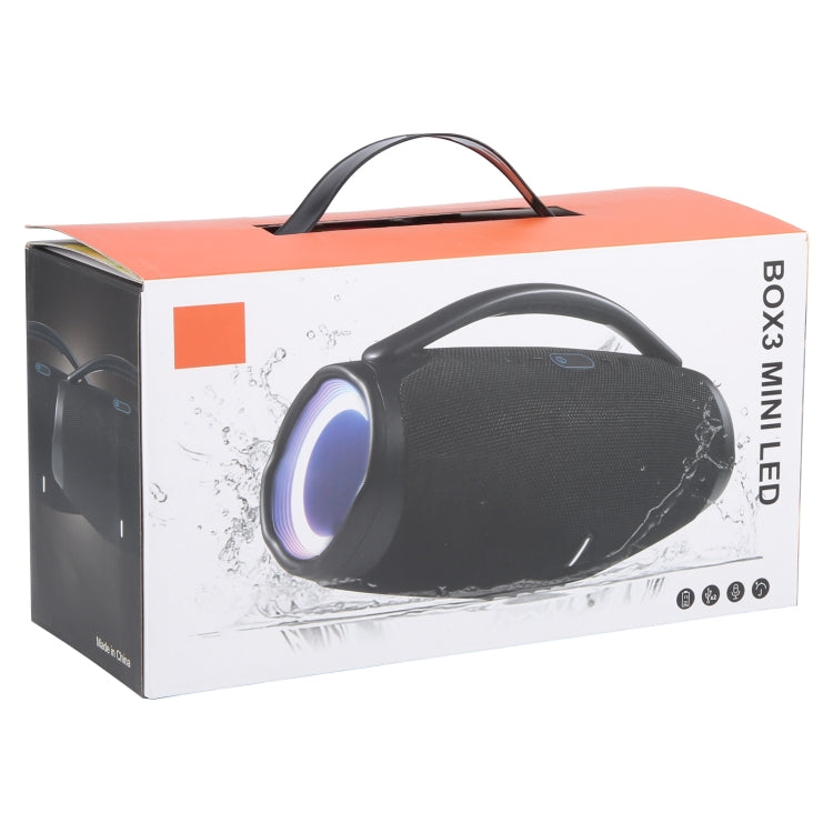BOX3 MINI Coluna Estéreo Bluetooth Portátil Resistente a Salpicos com Microfone Integrado