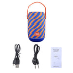 Microfone Integrado, Suporta Chamadas Mãos Livres & Cartão TF & Entrada AUX & FM, Distância Bluetooth: 10m, TG107
