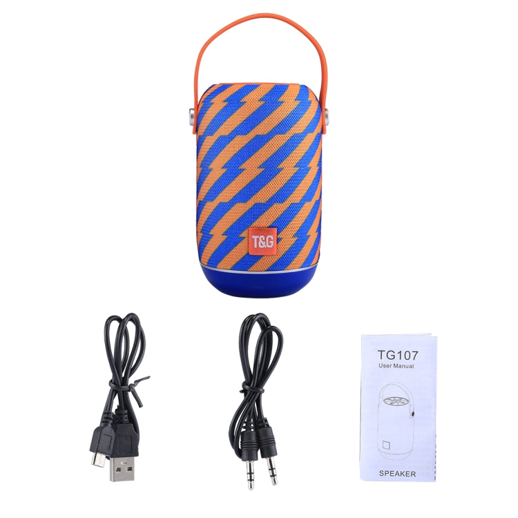 Microfone Integrado, Suporta Chamadas Mãos Livres & Cartão TF & Entrada AUX & FM, Distância Bluetooth: 10m, TG107