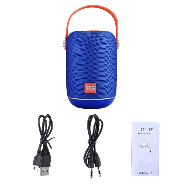 Microfone Integrado, Suporta Chamadas Mãos Livres & Cartão TF & Entrada AUX & FM, Distância Bluetooth: 10m, TG107