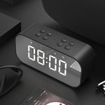 Coluna Mini Bluetooth 5.0 AEC BT501 com LED, Despertador, Relógio e Espelho, Suporta Cartão TF de 32G, BT501