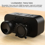 Coluna Mini Bluetooth 5.0 AEC BT501 com LED, Despertador, Relógio e Espelho, Suporta Cartão TF de 32G, BT501
