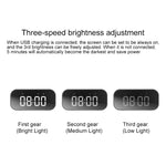 Coluna Mini Bluetooth 5.0 AEC BT501 com LED, Despertador, Relógio e Espelho, Suporta Cartão TF de 32G, BT501