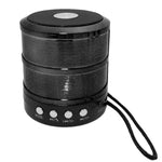 Coluna Bluetooth WS-887 com Cordão, Suporta Chamadas Mãos Livres, Rádio FM, Disco U, Cartão TF e Entrada AUX