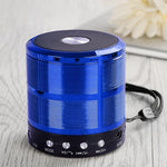 Coluna Bluetooth WS-887 com Cordão, Suporta Chamadas Mãos Livres, Rádio FM, Disco U, Cartão TF e Entrada AUX