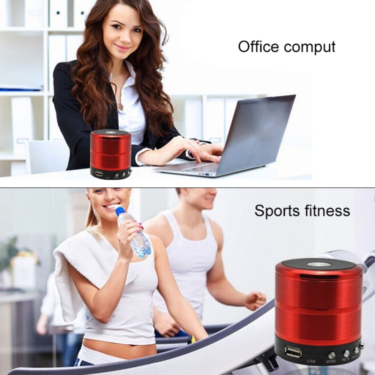 Coluna Bluetooth WS-887 com Cordão, Suporta Chamadas Mãos Livres, Rádio FM, Disco U, Cartão TF e Entrada AUX