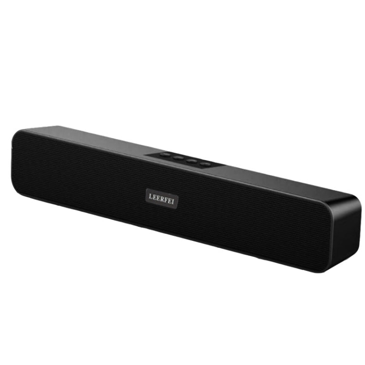 Rádio Multimédia Bluetooth LEERFEI E91 10W em Forma de Barra Longa com Duas Colunas, Suporta Cartão TF / Disco U / Entrada AUX 3,5mm
