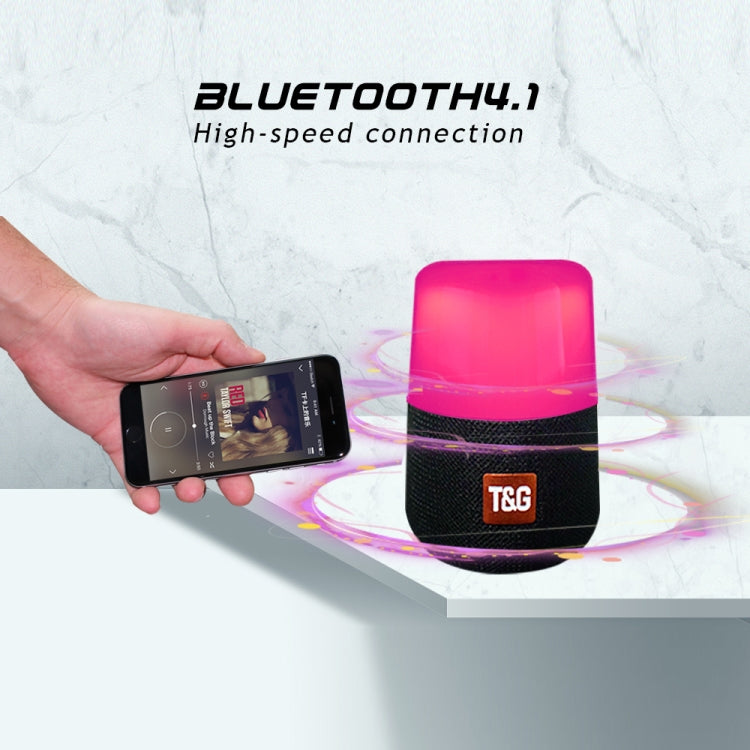 Coluna Estéreo Bluetooth Sem Fios Portátil T&G TG168 com Alça, Microfone Integrado, Suporta Luz LED Intermitente, Cartão TF, Disco U, Entrada AUX e Rádio FM, TG168