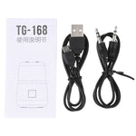Coluna Estéreo Bluetooth Sem Fios Portátil T&G TG168 com Alça, Microfone Integrado, Suporta Luz LED Intermitente, Cartão TF, Disco U, Entrada AUX e Rádio FM, TG168