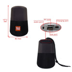 Coluna Estéreo Bluetooth Sem Fios Portátil T&G TG168 com Alça, Microfone Integrado, Suporta Luz LED Intermitente, Cartão TF, Disco U, Entrada AUX e Rádio FM, TG168