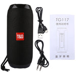 Com Microfone Integrado, Suporta Chamadas Mãos Livres, Cartão TF, Entrada AUX e Rádio FM, Distância Bluetooth: 10m, TG117, TG1127