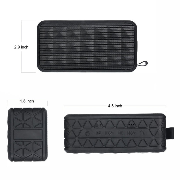 Coluna Bluetooth Impermeável Z18 3ATM com Gancho para Pendurar, Suporta Chamadas Mãos Livres, Cartão TF e Entrada AUX