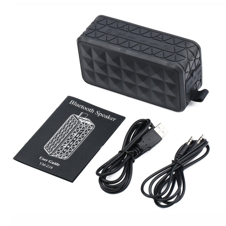 Coluna Bluetooth Impermeável Z18 3ATM com Gancho para Pendurar, Suporta Chamadas Mãos Livres, Cartão TF e Entrada AUX