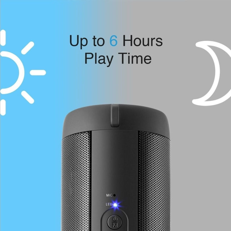 Com microfone incorporado, LED e gancho para pendurar, suporta chamadas mãos-livres e cartão TF, distância Bluetooth: 10m