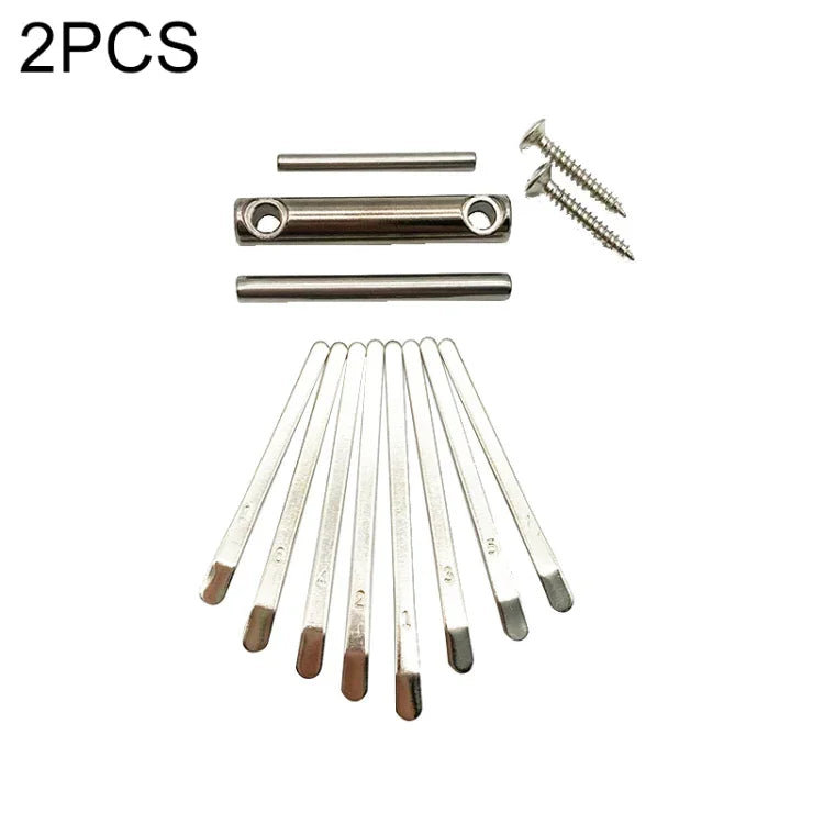 Kit de Acessórios para Kalimba com 2 Peças de Teclas de Piano de Polegar de 8 Tons, 2 Peças 8 Tons