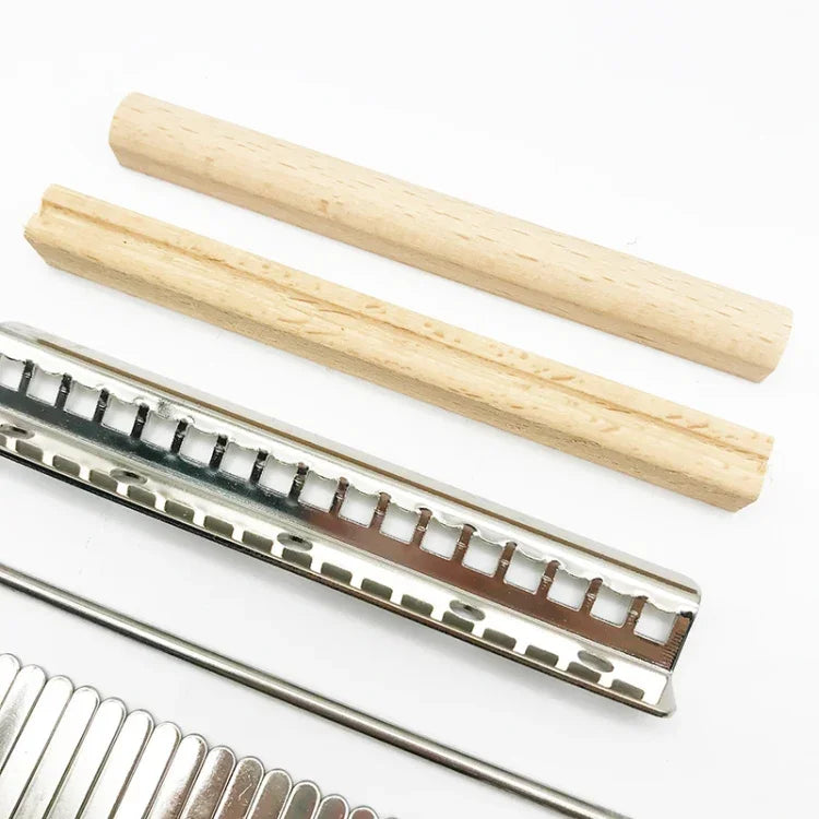 Kit de Acessórios para Kalimba com 2 Peças de Teclas de Piano de Polegar de 17 Tons, 2 Peças 17 Tons
