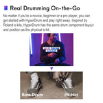 Hyperdrum Kit de Bateria Virtual Somatosensorial Instrumento Musical Inteligente Portátil, Hyperdrum Bateria Virtual Somatosensorial
