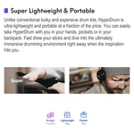 Hyperdrum Kit de Bateria Virtual Somatosensorial Instrumento Musical Inteligente Portátil, Hyperdrum Bateria Virtual Somatosensorial