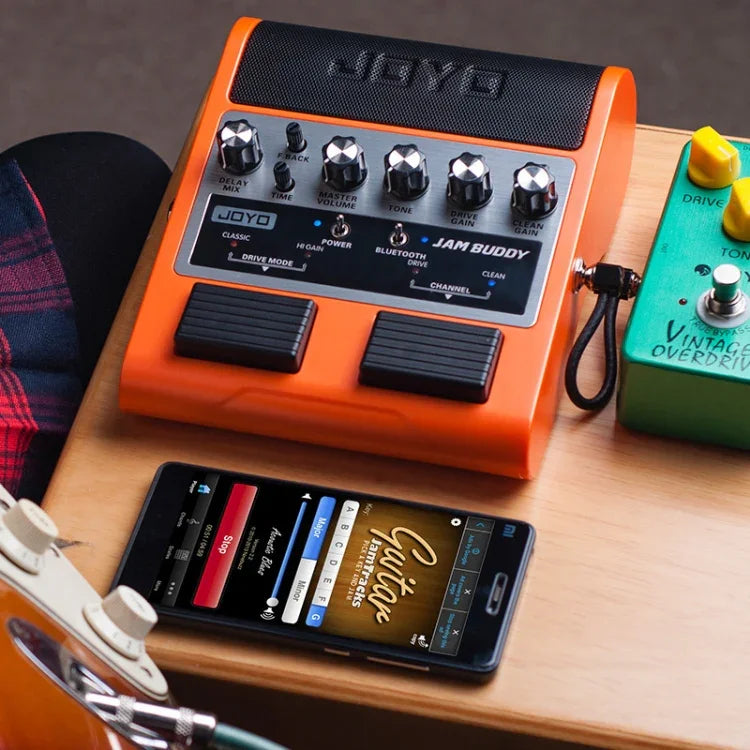 JOYO JAM BUDDY Bluetooth 4.0 Altifalante Pequeno para Guitarra com Duplo Canal e Efector com Carregamento