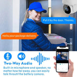 Tuya QX45 Câmara IP Sem Fios 2.4G IP65 Impermeável Full HD 1080P, Suporta Detecção de Movimento & Áudio Bidirecional & Visão Noturna & Cartão TF, Ficha AU, Suporta Detecção de Movimento