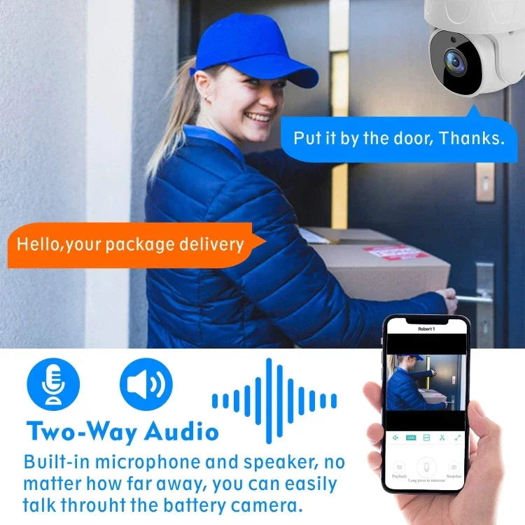 Tuya QX45 Câmara IP Sem Fios 2.4G IP65 Impermeável Full HD 1080P, Suporta Detecção de Movimento & Áudio Bidirecional & Visão Noturna & Cartão TF, Ficha AU, Suporta Detecção de Movimento
