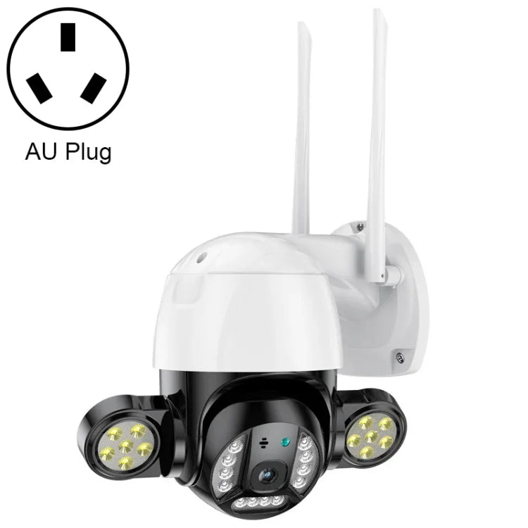 QX55 Câmara IP Sem Fios 2.4G IP65 Impermeável 3.0 Megapixels, Suporta Detecção de Movimento & Áudio Bidirecional & Visão Noturna & Cartão TF, Ficha EU, QX55