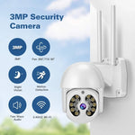 Tuya QX56 Câmara IP Sem Fios 2.4G IP66 Impermeável 3.0 Megapixels, Suporta Amazon Alexa & Google Home & Detecção de Movimento & Áudio Bidirecional & Visão Noturna a Cores & Cartão TF, Ficha EU, Suporta Amazon Alexa & Google Home