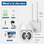 Tuya QX56 Câmara IP Sem Fios 2.4G IP66 Impermeável 3.0 Megapixels, Suporta Amazon Alexa & Google Home & Detecção de Movimento & Áudio Bidirecional & Visão Noturna a Cores & Cartão TF, Ficha EU, Suporta Amazon Alexa & Google Home