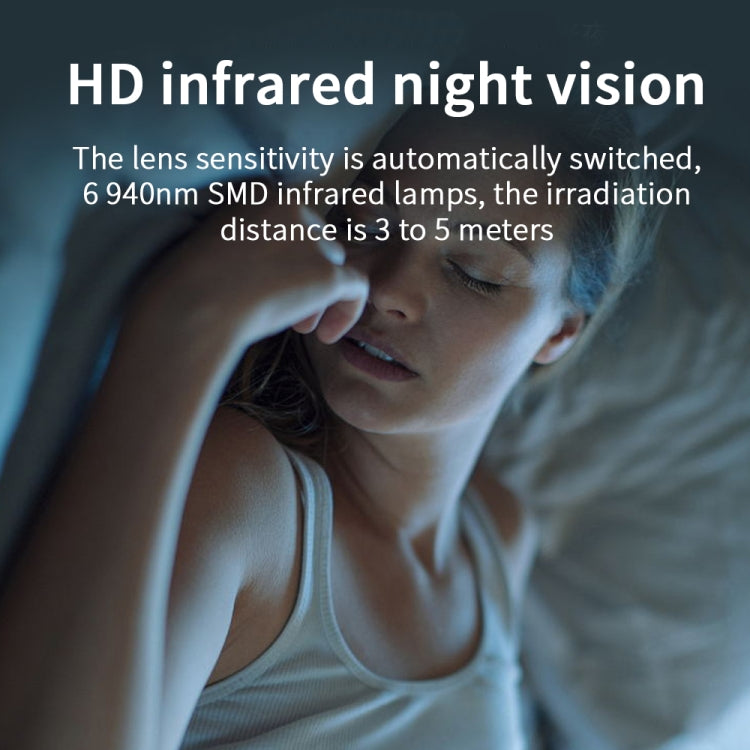 X6D Câmara Mini de Vigilância Doméstica Sem Fios 720P, Suporta Visão Noturna Infravermelha & Detecção de Movimento & Cartão TF, 720P