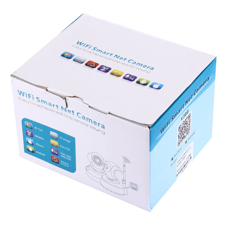 V380 HD 1280 x 720P 1.0MP Câmara IP Rotativa 360 Graus Câmara de Segurança Inteligente WiFi Sem Fios, Suporta Cartão TF, Áudio Bidirecional, V380