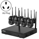 Sistema de Segurança NVR Sem Fios ESCAM WNK614 HD 3.0 Megapixels 8 Canais + 4 IPC, Plugue AU, WNK614