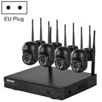 Sistema de Segurança NVR Sem Fios ESCAM WNK614 HD 3.0 Megapixels 8 Canais + 4 IPC, Plugue AU, WNK614