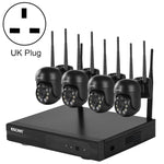 Sistema de Segurança NVR Sem Fios ESCAM WNK614 HD 3.0 Megapixels 8 Canais + 4 IPC, Plugue AU, WNK614